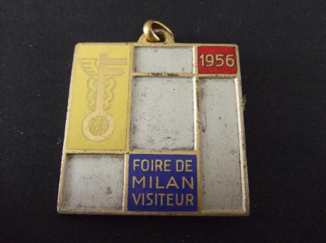 Milaan Italie internationale beurs visitor1956